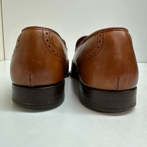 VTG VERY GOOD Grenson Tassel Loafers Brown Calf Wing Made England UK 11 / US 12 - Picture 6 of 13